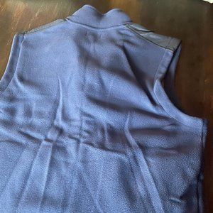 Men's XL Brooks Brothers Blue Fleece Vest - Excellent Condition